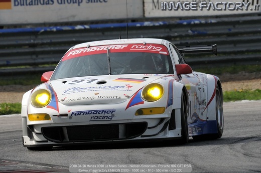 2008-04-26 Monza 0398 Le Mans Series - Nielsen-Simonsen - Porsche 997 GT3 RSR